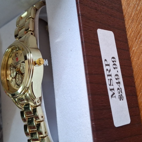 Luis Cardini NWT watches his & hers, water resistant, stainless steel (W037)